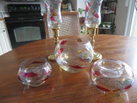 Partylite Red Mosaic Set - Pickup Coventry Hills