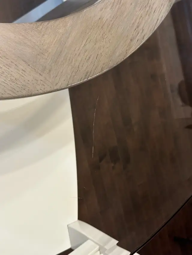 Crate & Barrel Glass Dining Table + 4 IKEA Chairs – $275 | Dining ...
