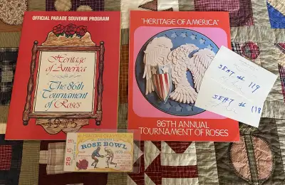 1975 ROSE BOWL Game Ticket, Parade Programs and Tickets, View more