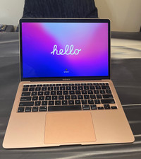 2020 Rose Gold MacBook Air i3 Retina (256gb, 13.3 inch display)
