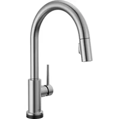 New Never Installed Delta Faucet Trinsic Touch Kitchen Faucet With Touchless Technology, Pull Down S...