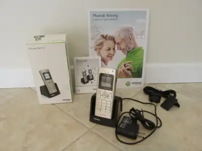 The phone automatically transfers an incoming call to both your hearing aids, so the conversation co...