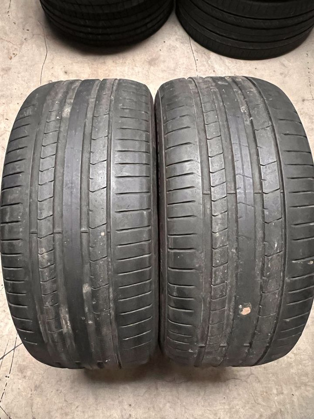 4 staggered 305/30/20 245/35/20 pirelli p zero tires 80%85 tread in Tires & Rims in Markham / York Region - Image 3