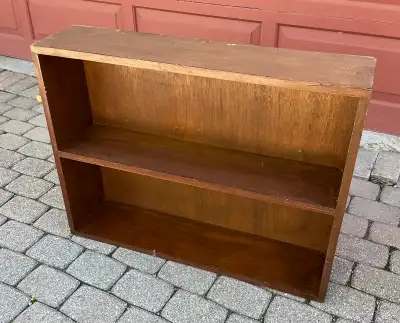 Vintage Solid Wood BOOKCASE/SHELF -Very Heavy!, View more