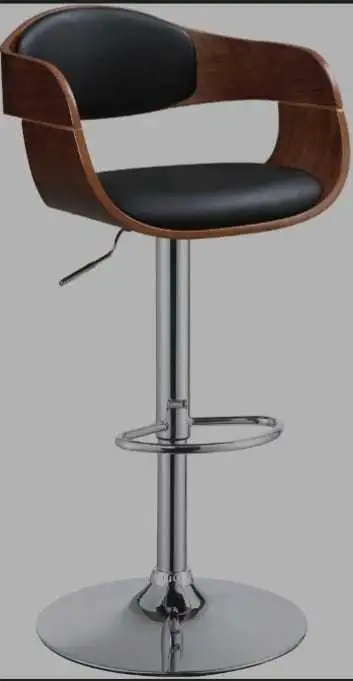 ACME Furniture Camila Black/Walnut Adjustable Stool