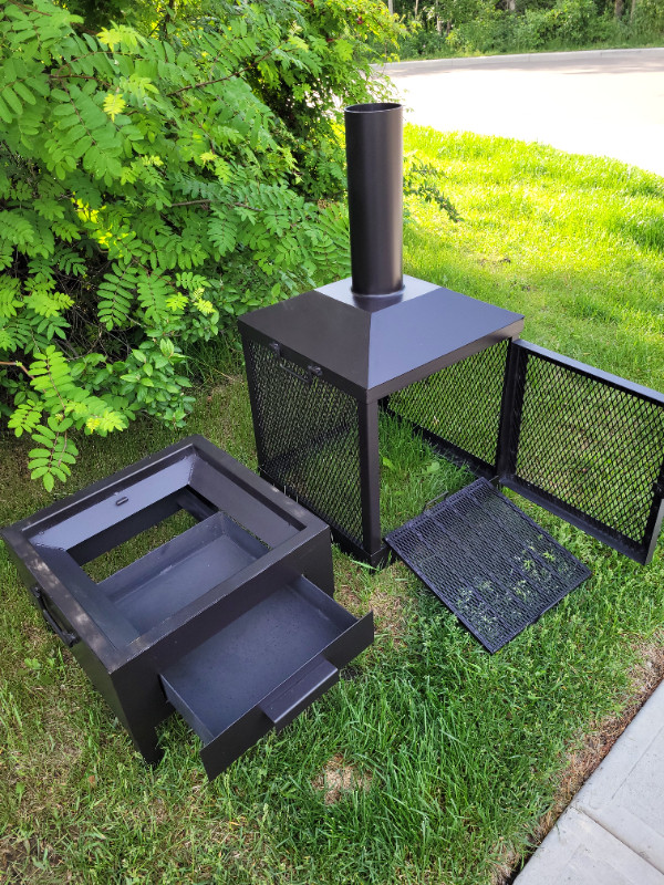 ((( ENCLOSED FIREPLACE STEEL CHIMINEA)) NOW $450 in BBQs & Outdoor Cooking in Edmonton - Image 3