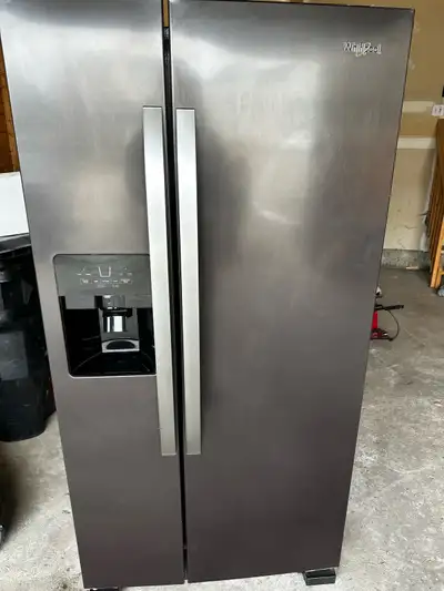 whirlpool 33” side by side refrigerator, View more