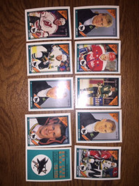 1991-92 O-Pee-Chee San Jose Sharks insert hockey card set (10)