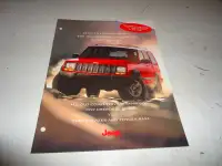1997 Jeep Cherokee Sport Comparison Brochure. Can Mail.