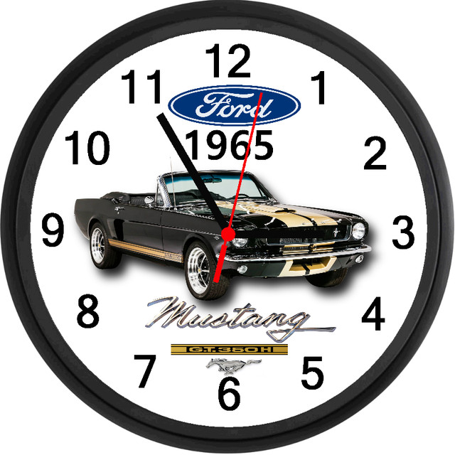 1965 Ford Mustang GT-350H (Raven Black) Custom Wall Clock - New in Other in Hamilton