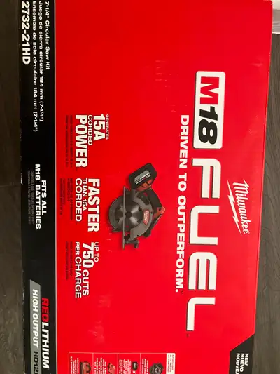Milwaukee M18 2732-21HD 7-1/4” Circular Saw Kit., View more