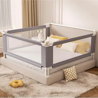 3-Piece Full Size Bed Rail for Toddlers Baby Bed Rail, View more
