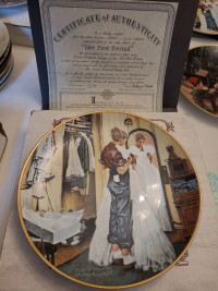 Her First Formal Norman Rockwell Collector Plate 1990