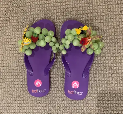 Funny Flip Flops with Fruit Costume Pick up in Coach Hill SW
