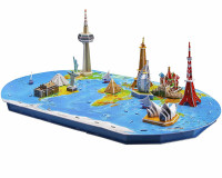 Jigsaw Puzzle 3D World Trip: Travel around the world, STEM toy