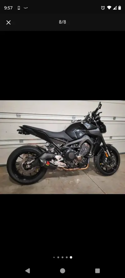 2018 Yamaha Mt09 Rear tire replaced this year New brake fluid Oil just changed Full Akrapovic exhaus...