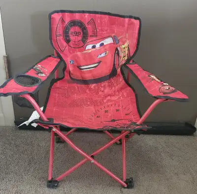 Lightning McQueen Folding Lawn Chair with Storage Bag, View more