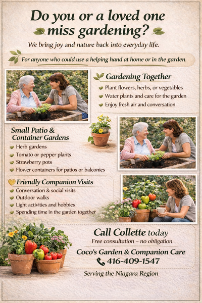 Gardening Assistance for seniors, View more