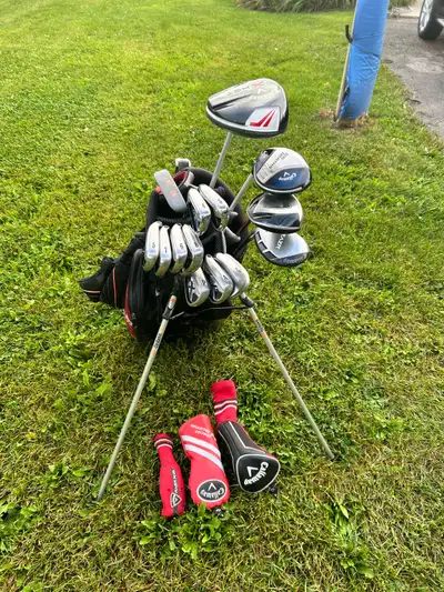 Selling as full set only (16 clubs). Men’s left handed. Set includes: Callaway X20 Irons (3 to gap w...