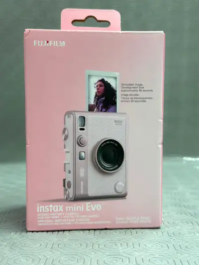 Fujifilm Instax Mini Evo Camera - Gentle Rose - New Sealed, View more