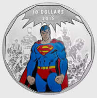 2015 Canada: ½ oz Silver, $10 Superman - Legacy, DC Comics™