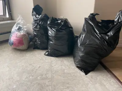 Couple example photos in post .. 3 giant garbage bags full plus one standard garbage bag full - Incl...