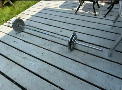 York barbell and weight plates, View more