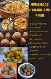 Homemade Panjiri and Pinni