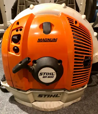 Stihl BR600 Magnum backpack blower, great for snow blowing!!, View more