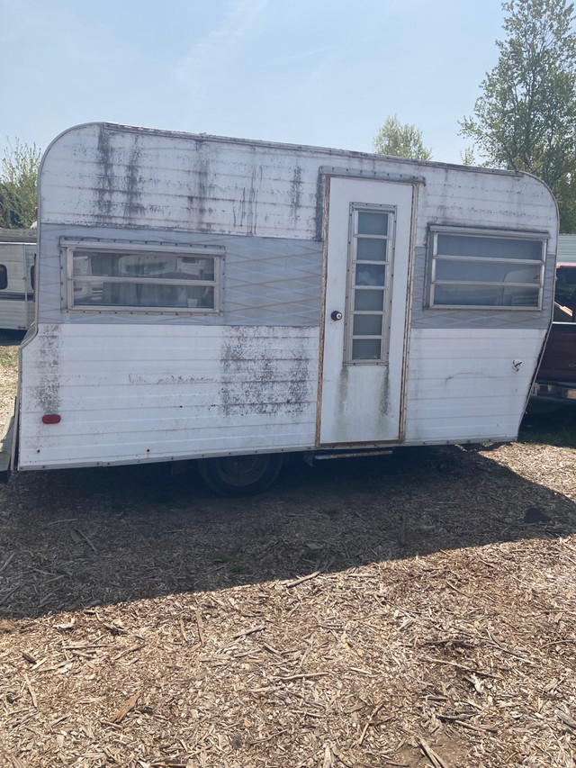10 rare vintage retro camper trailer travel bunkie office cabin. in Park Models in Barrie