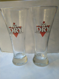 Beer Glasses, Labatt Extra Dry Double Chilled