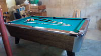 Valley pool table one piece slate 