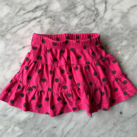 12 Months - Carter’s Pink Polka Dot Skirt with Hidden Bottoms