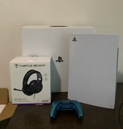 PS5 DIGITAL + HEADSET MINT CONDITION, View more