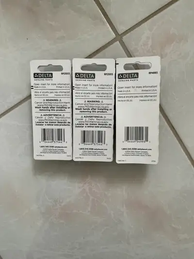 Genuine Delta faucet cartridges(RP25513), springs & seats(RP4993G) compatible with Peerless faucet.