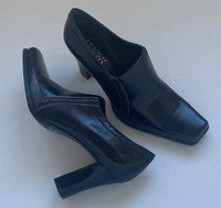 New Franco Sarto 3" Heel Shoes, Made in Brazil, Black, Womens 8