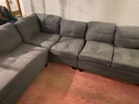 Three sectional couch 