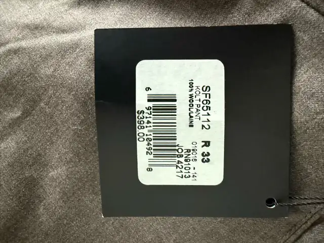 Loro Piana Saks Fifth Avenue Kolt Pants in Men's in Mississauga / Peel Region - Image 4