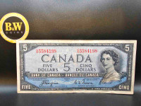 1954 Canadian $5 Banknote