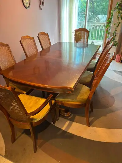 Vintage dining table & China cabinet, View more