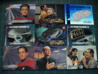 STAR TREK VOYAGER UNCUT PROMOTIONAL 9 CARD SHEET FROM SKYBOX