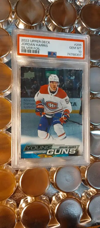 Jordan Harris Young Guns Silver Foil PSA 10, View more