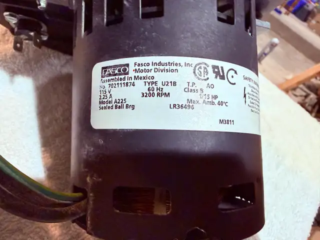 Fasco Model A225 furnace draft inducer blower motor in Heaters, Humidifiers & Dehumidifiers in Markham / York Region - Image 4