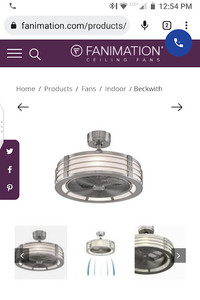 Fanimation Beckwith Ceiling Fan with Integrated Light