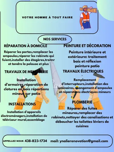 Rénovation complète. Homme à tout faire, View more