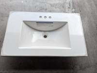New! Alpine white vanity sink