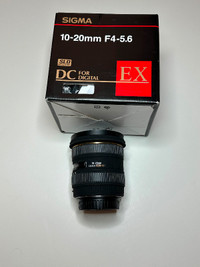 Sigma 10-20mm APS lens Canon camera mount