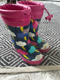 Toddler girls size 7 Hatley rain boots 