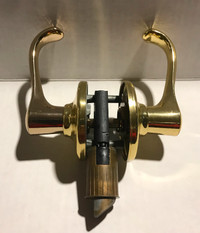 Brass Internal Door Curved Handle