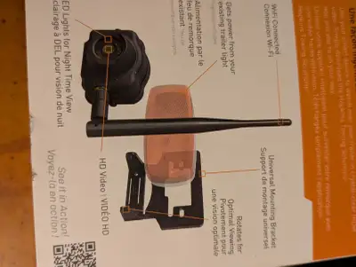 Caméra de recul pour remorque où roulotte